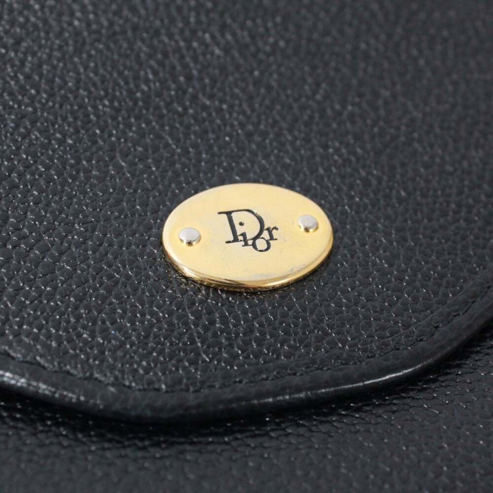 CHRISTIAN DIOR Vintage Black Leather Shoulder Bag - Picture 14 of 14